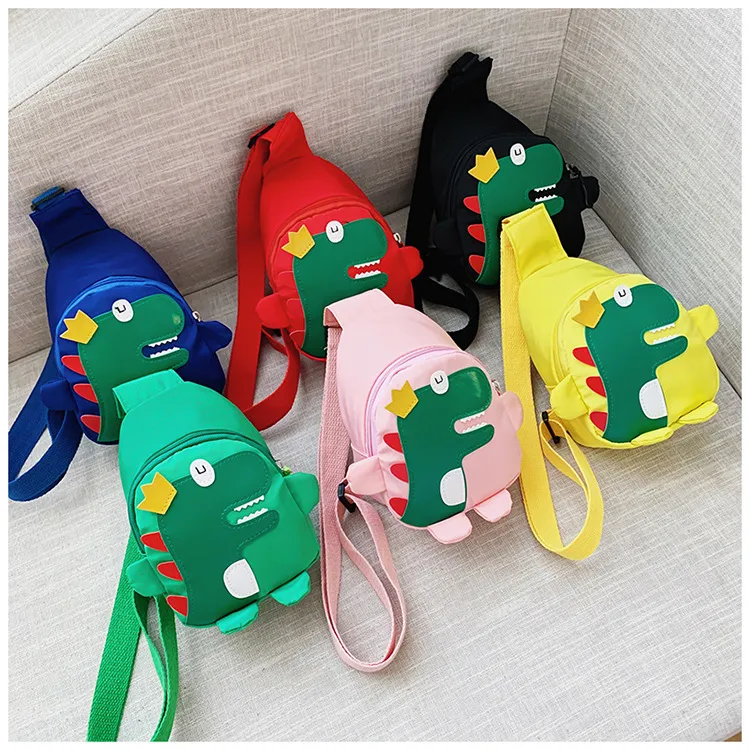 Children's Cartoon Chest Bag Cute Little Dinosaur Cartoon Crossbody Shoulder Bag Lightweight Fashion Change Fashion Waist Bag Wholesale display picture 17