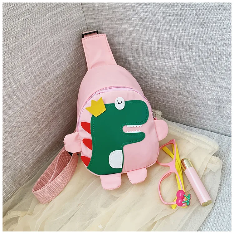 Children's Cartoon Chest Bag Cute Little Dinosaur Cartoon Crossbody Shoulder Bag Lightweight Fashion Change Fashion Waist Bag Wholesale display picture 18
