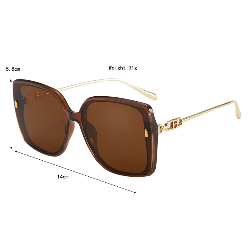 Casual Elegant Streetwear Square PC UV400 Protection Resin Square Full Frame Glasses display picture 6