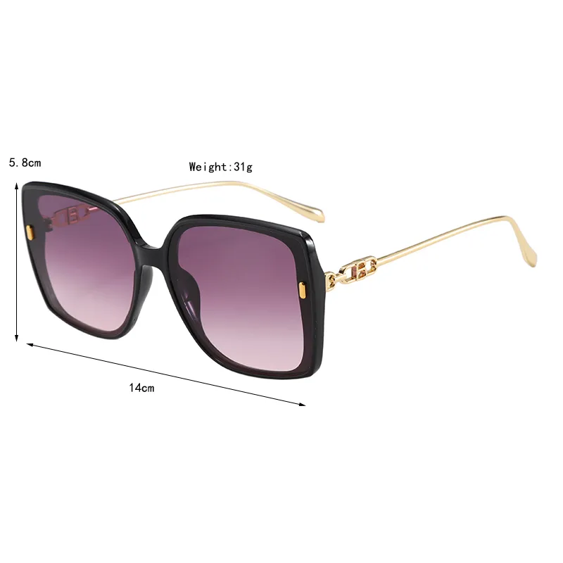 Casual Elegant Streetwear Square PC UV400 Protection Resin Square Full Frame Glasses display picture 9