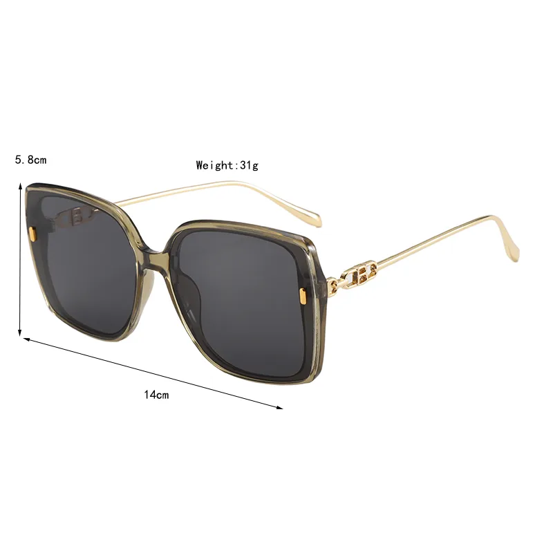 Casual Elegant Streetwear Square PC UV400 Protection Resin Square Full Frame Glasses display picture 10