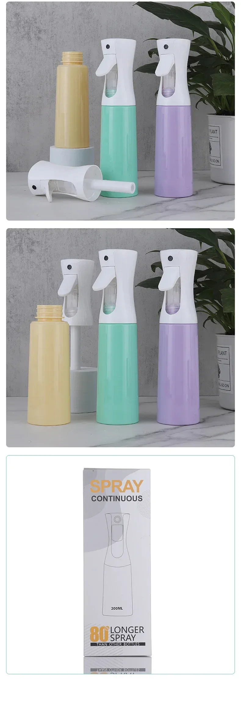 New Generation High Pressure Continuous Spray Alcohol Disinfection And Water Replenishment Fine Mist Spray Bottle Flowers Watering Gardening Fine Mist Continuous Spray Bottle display picture 7
