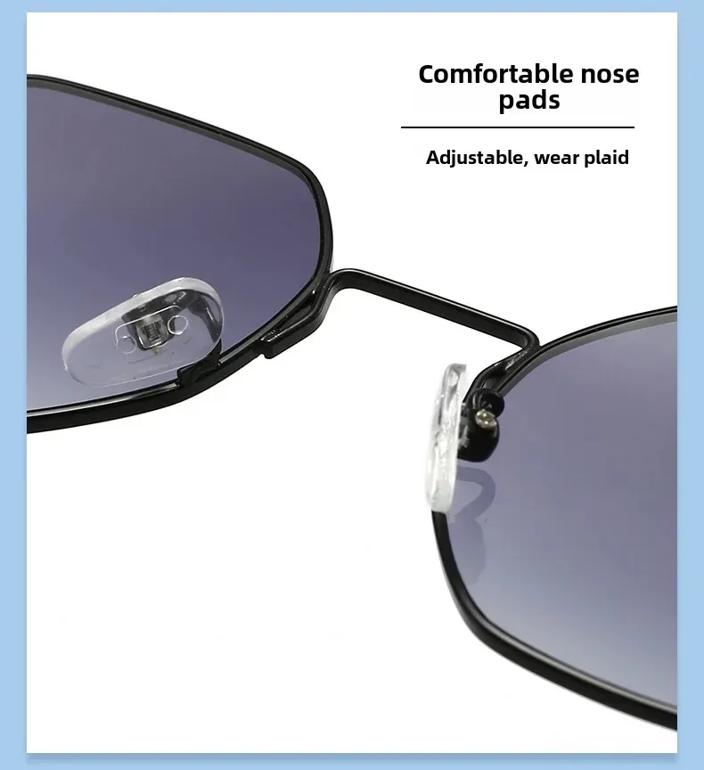 Retro Hong Kong Style Sunglasses Men And Women With  New High-end Sense Driving Special Anti-UV Sunglasses display picture 6