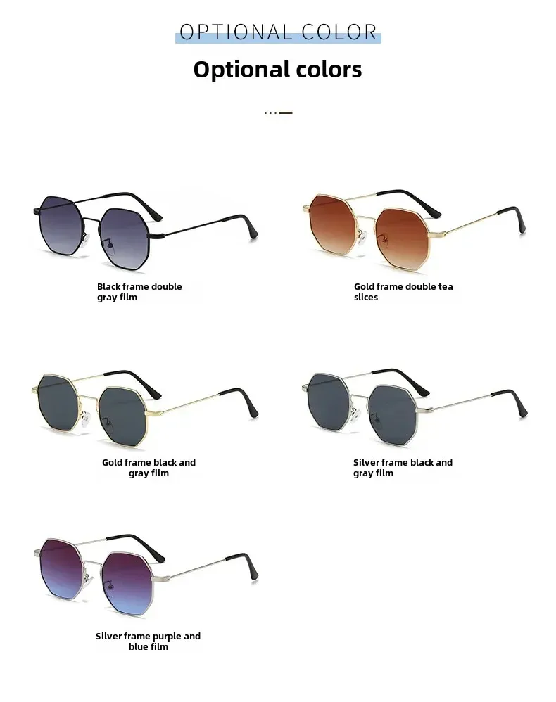 Retro Hong Kong Style Sunglasses Men And Women With  New High-end Sense Driving Special Anti-UV Sunglasses display picture 9