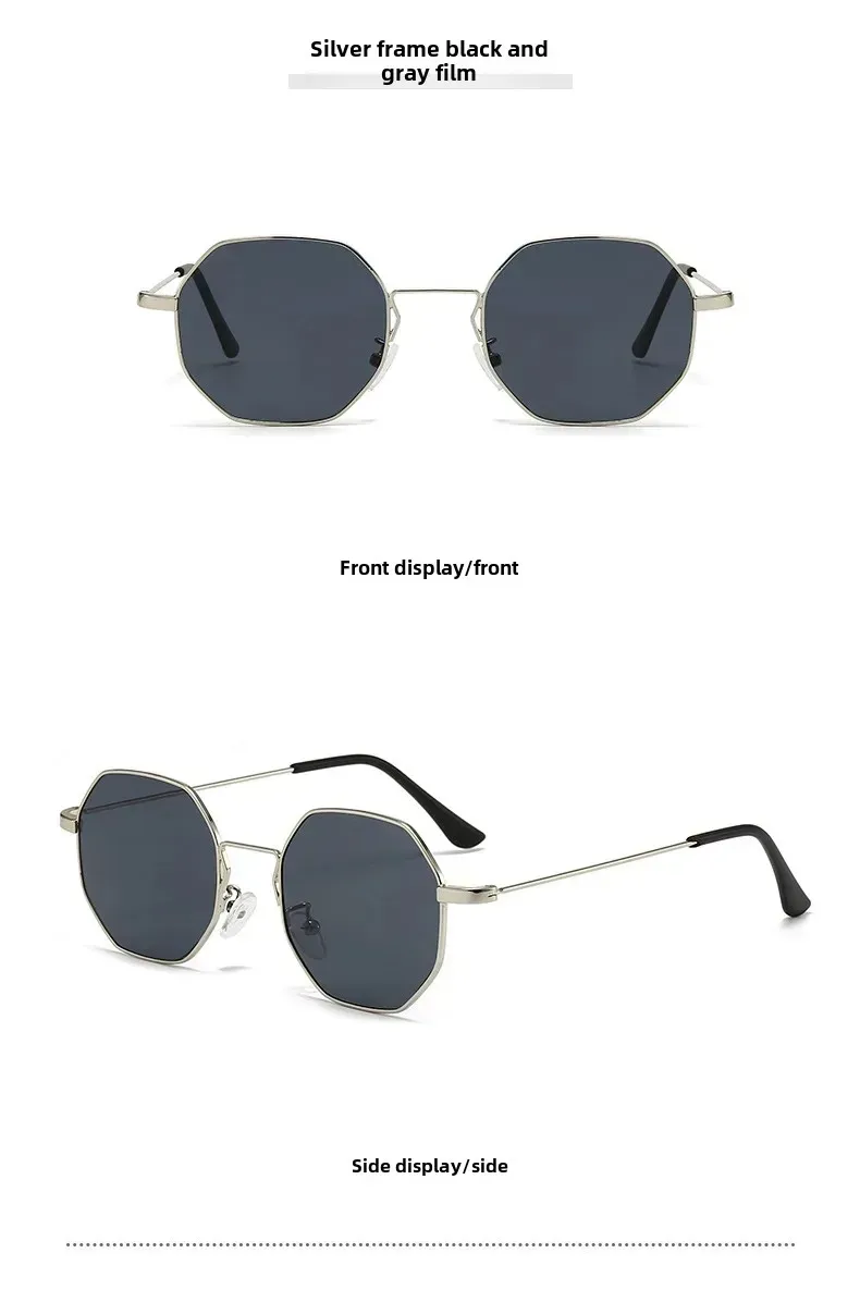 Retro Hong Kong Style Sunglasses Men And Women With  New High-end Sense Driving Special Anti-UV Sunglasses display picture 13