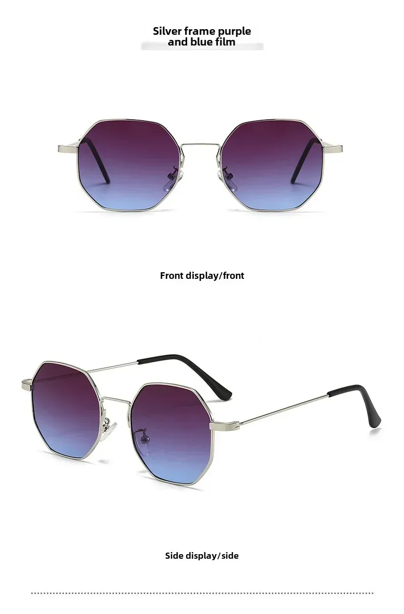 Retro Hong Kong Style Sunglasses Men And Women With  New High-end Sense Driving Special Anti-UV Sunglasses display picture 14