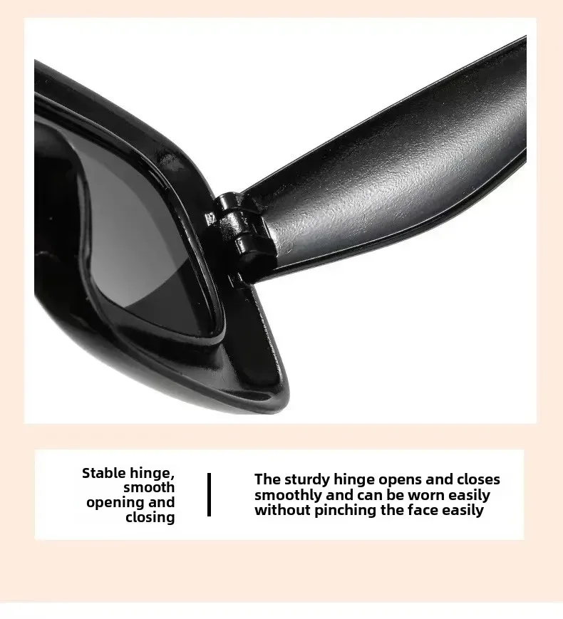 Children's Funny Fun Cute Square Sunglasses Boys And Girls Cute Cute Baby Glasses Hip Hop Baby Street Shot Sunglasses display picture 8