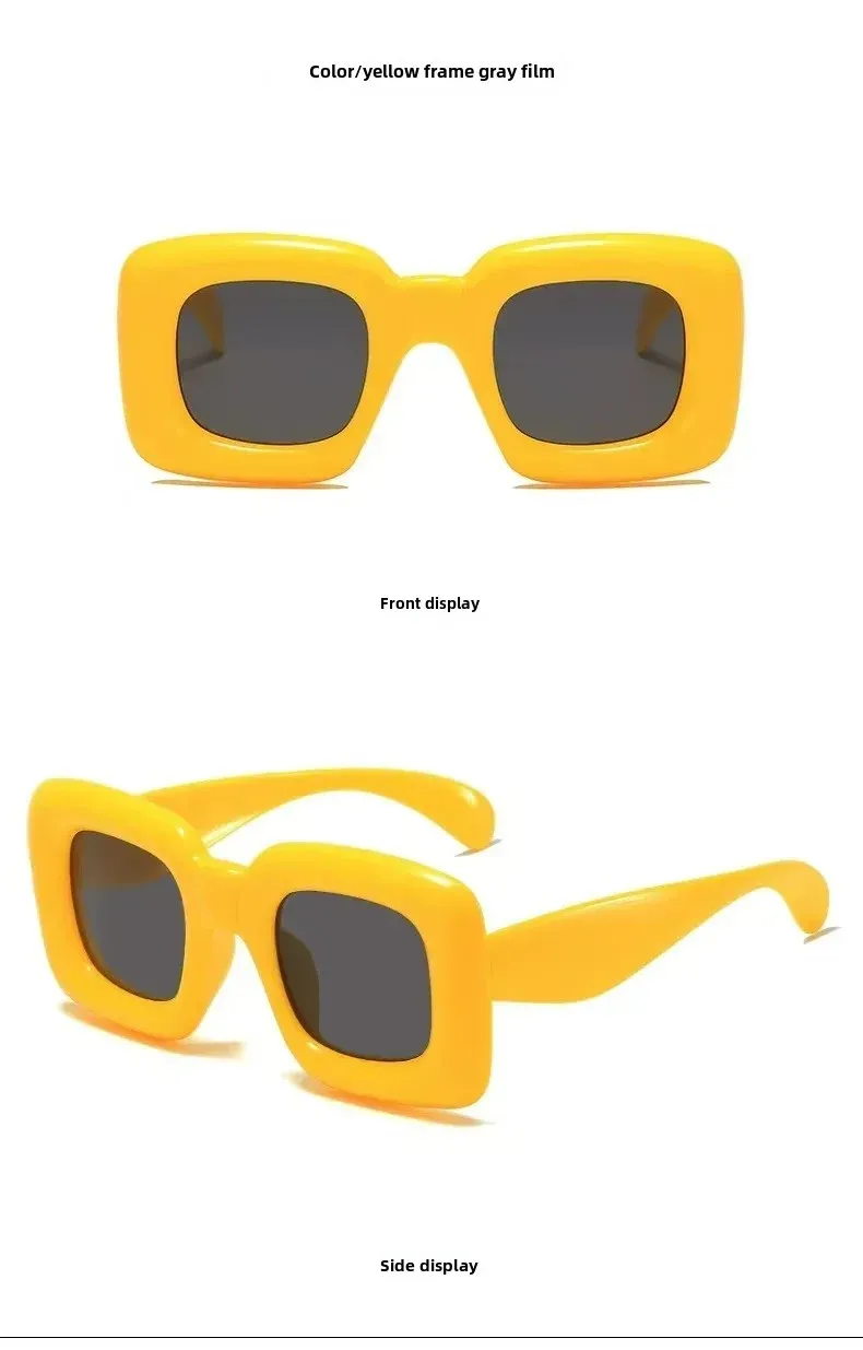 Children's Funny Fun Cute Square Sunglasses Boys And Girls Cute Cute Baby Glasses Hip Hop Baby Street Shot Sunglasses display picture 11