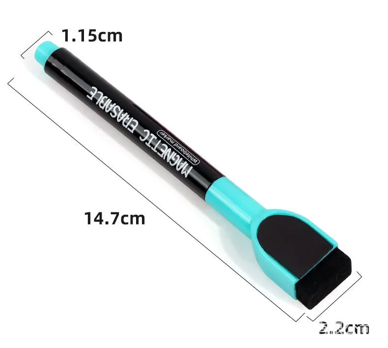 Wholesale A08 Whiteboard Pen Magnetic Brush Teachers Office Children Whiteboard 12 Color Painting Graffiti Erasable Marking Pen display picture 3