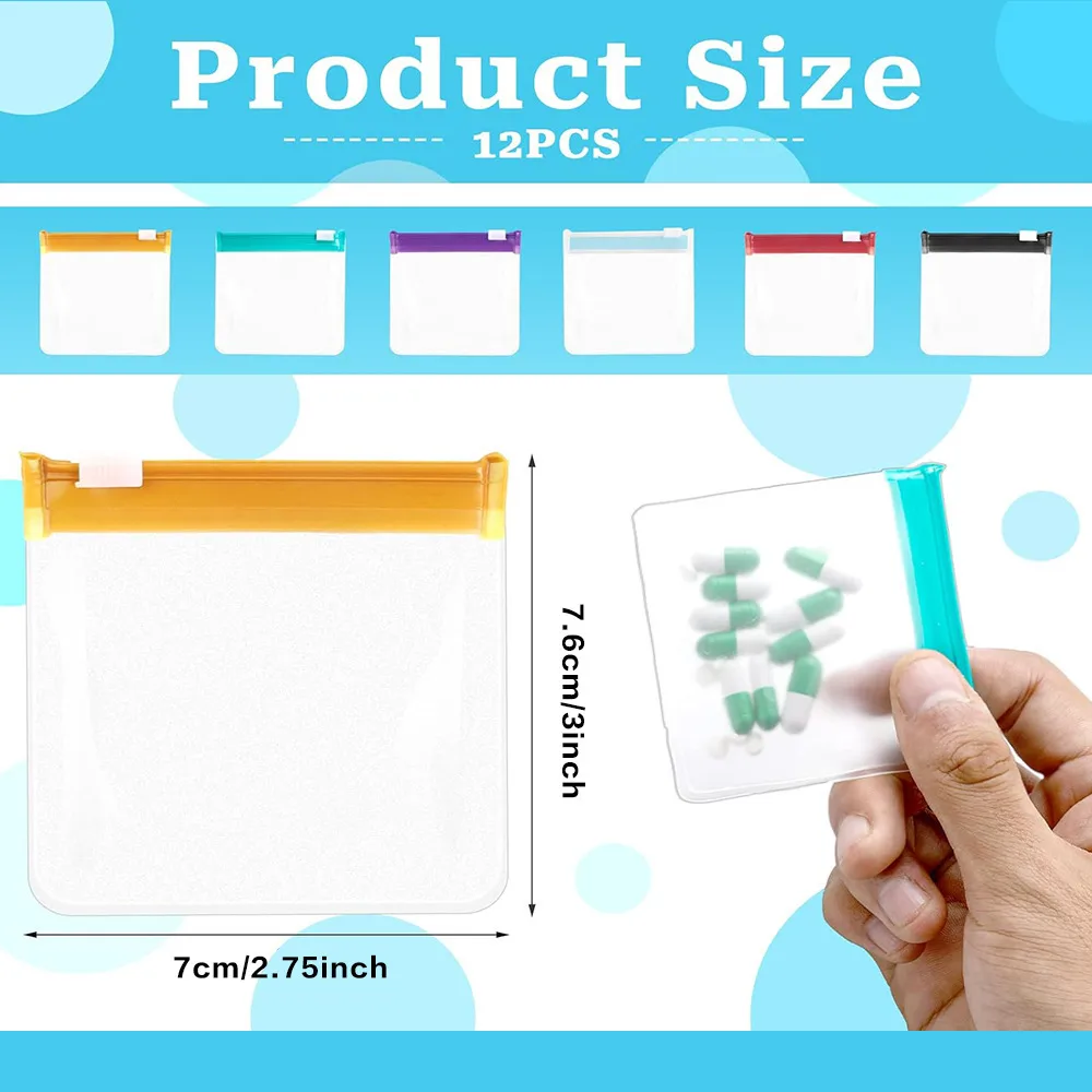 Color Eco-friendly Travel Eva Tablet Pack Pill Storage Bag Small Size Zipper Bag Jewelry Bag display picture 2