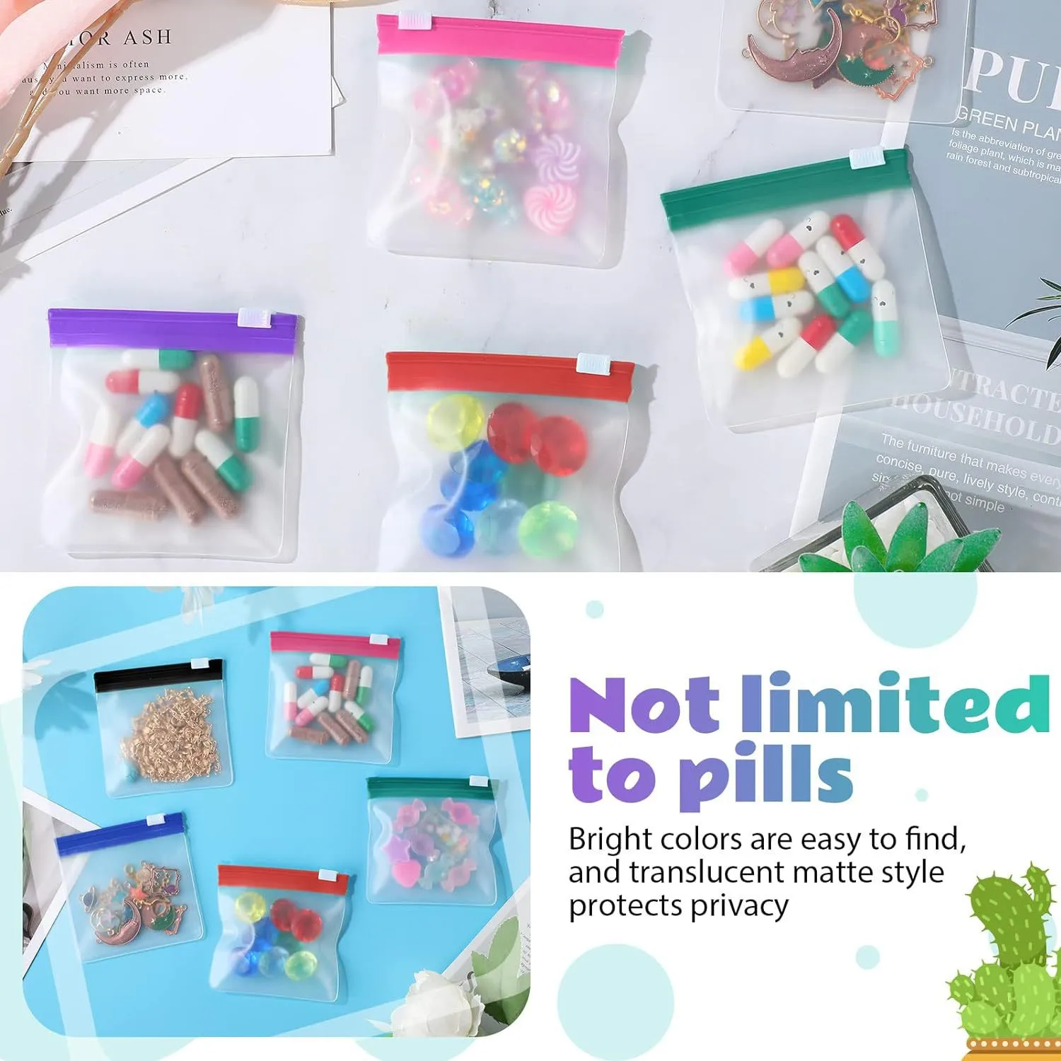 Color Eco-friendly Travel Eva Tablet Pack Pill Storage Bag Small Size Zipper Bag Jewelry Bag display picture 6