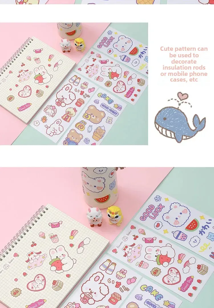 Cute Stickers Children's New-style Cartoon Ins Stickers Journal Stickers Book Sealing Stickers Goo Card Stickers display picture 2