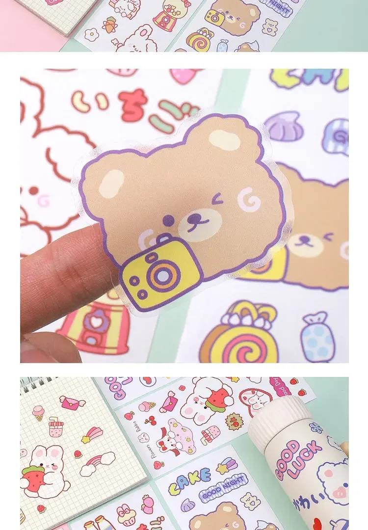 Cute Stickers Children's New-style Cartoon Ins Stickers Journal Stickers Book Sealing Stickers Goo Card Stickers display picture 3