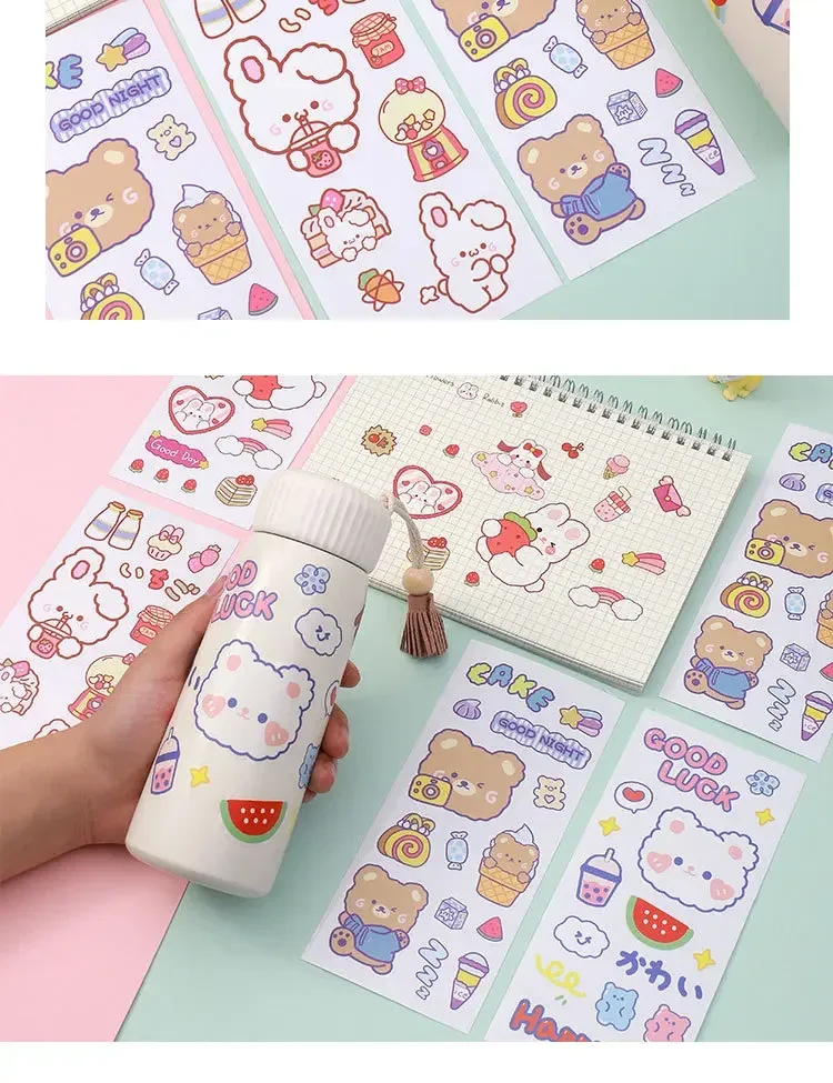 Cute Stickers Children's New-style Cartoon Ins Stickers Journal Stickers Book Sealing Stickers Goo Card Stickers display picture 4