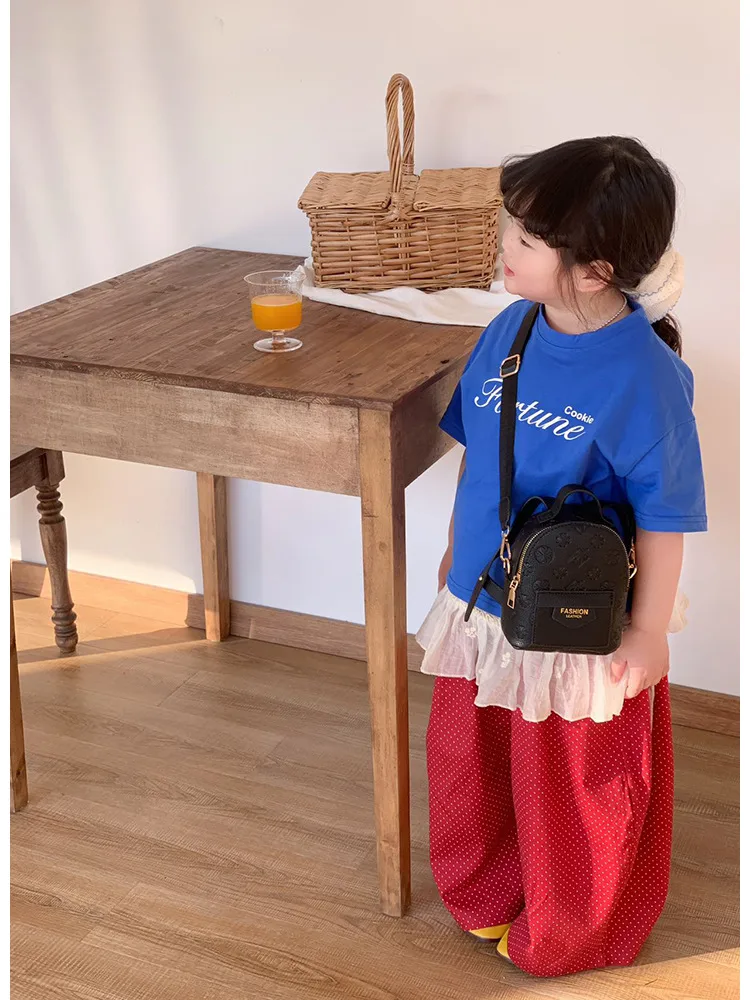 Children's Bag All-match Retro Fashionable Simple Portable Bucket Bag New Style Niche Wide Shoulder Strap Mini Crossbody Small Bag display picture 16