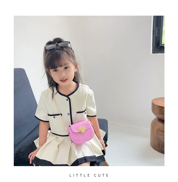 New Cartoon Children's Bag Mini Western Style Six-color Peach Heart Girl's Bag Cute Toddler Shoulder Bag display picture 1
