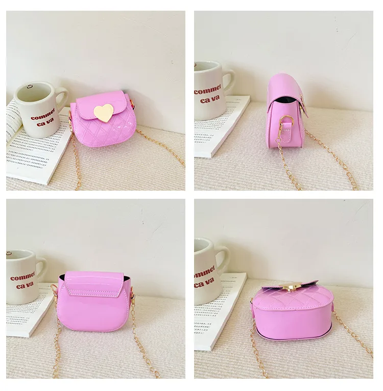 New Cartoon Children's Bag Mini Western Style Six-color Peach Heart Girl's Bag Cute Toddler Shoulder Bag display picture 2