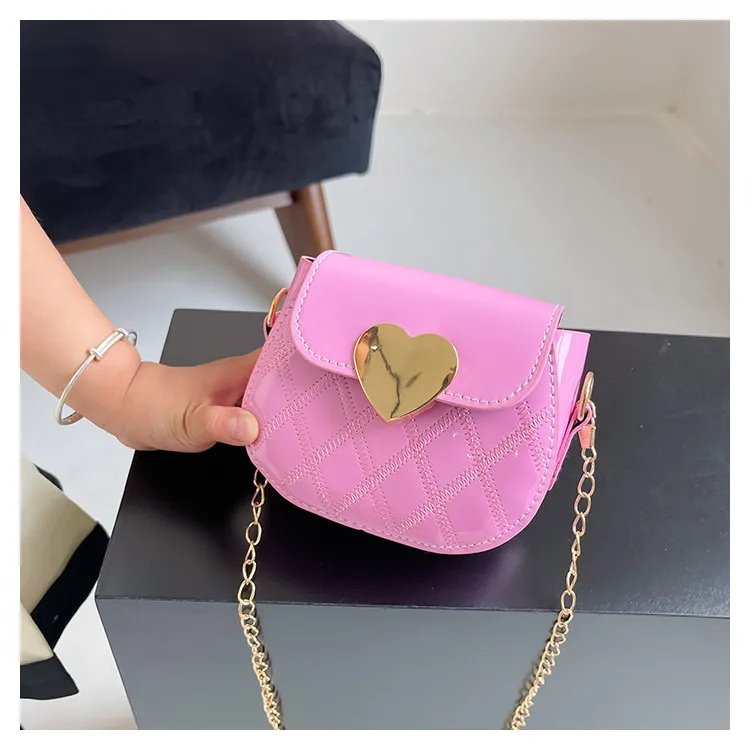 New Cartoon Children's Bag Mini Western Style Six-color Peach Heart Girl's Bag Cute Toddler Shoulder Bag display picture 4