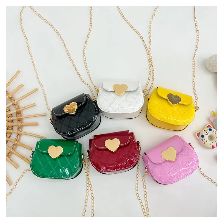 New Cartoon Children's Bag Mini Western Style Six-color Peach Heart Girl's Bag Cute Toddler Shoulder Bag display picture 16