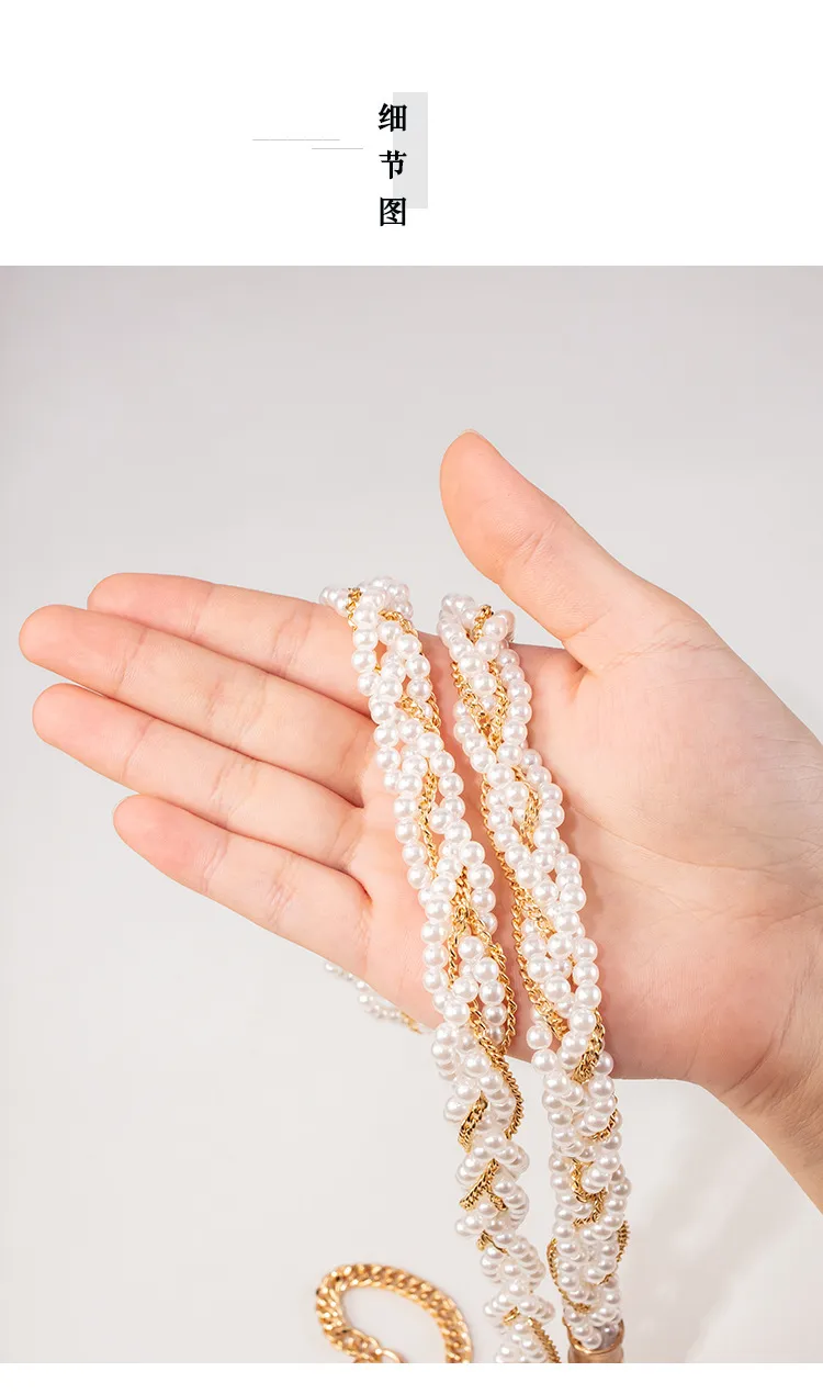 New Mobile Phone Lanyard Long Can Carry Rope Butterfly Pearl Mobile Phone Chain Can Be Slung Neck Rope Mobile Phone Lanyard display picture 10