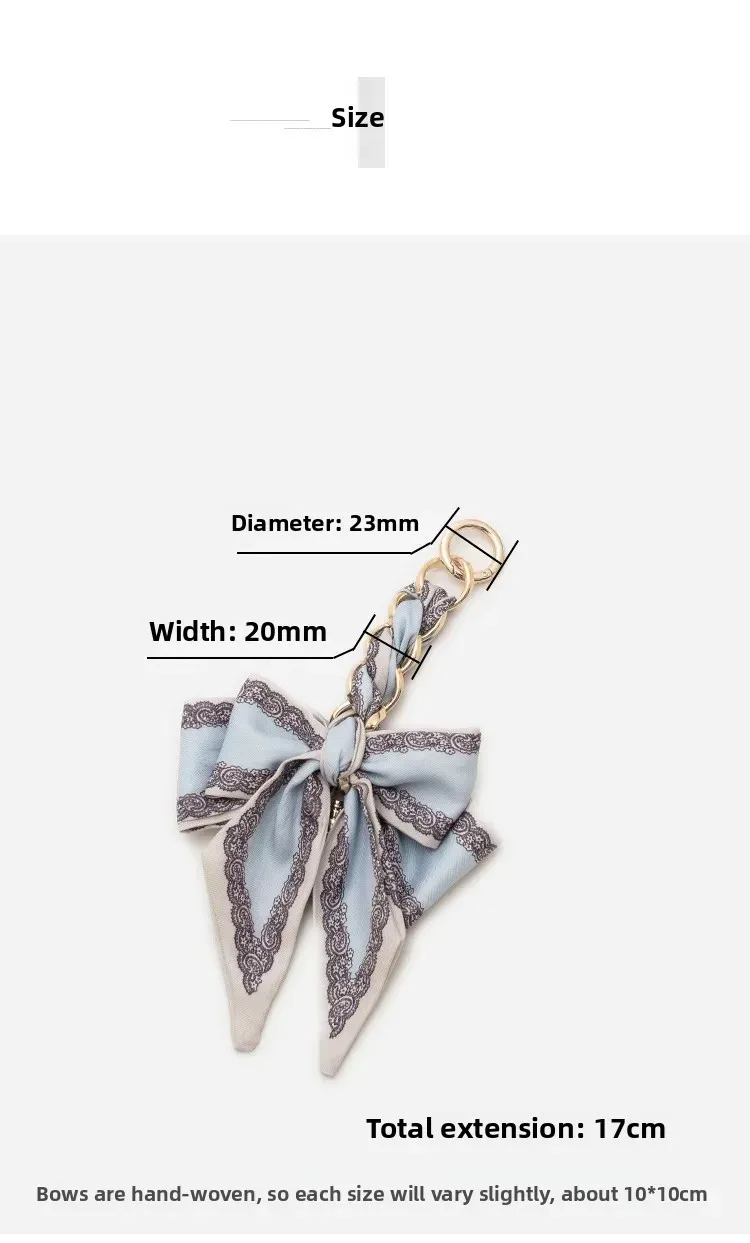 Bow Bag With Chain Bag Hanging Chain Adjusting Extended Growth Chain Multicolor Underarm Bag Single Shoulder Extension Chain display picture 1