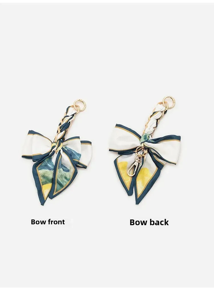 Bow Bag With Chain Bag Hanging Chain Adjusting Extended Growth Chain Multicolor Underarm Bag Single Shoulder Extension Chain display picture 2