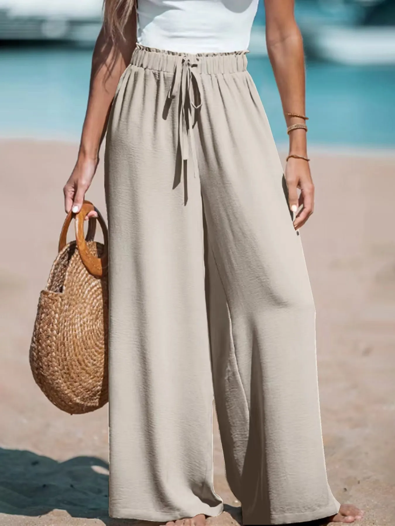 Women's Four Seasons Pants   Casual Comfortable  Wide Leg Loose Casual Fashion Pants display picture 2