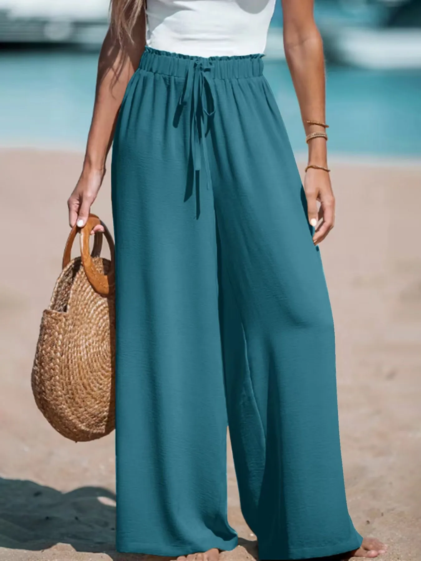 Women's Four Seasons Pants   Casual Comfortable  Wide Leg Loose Casual Fashion Pants display picture 3