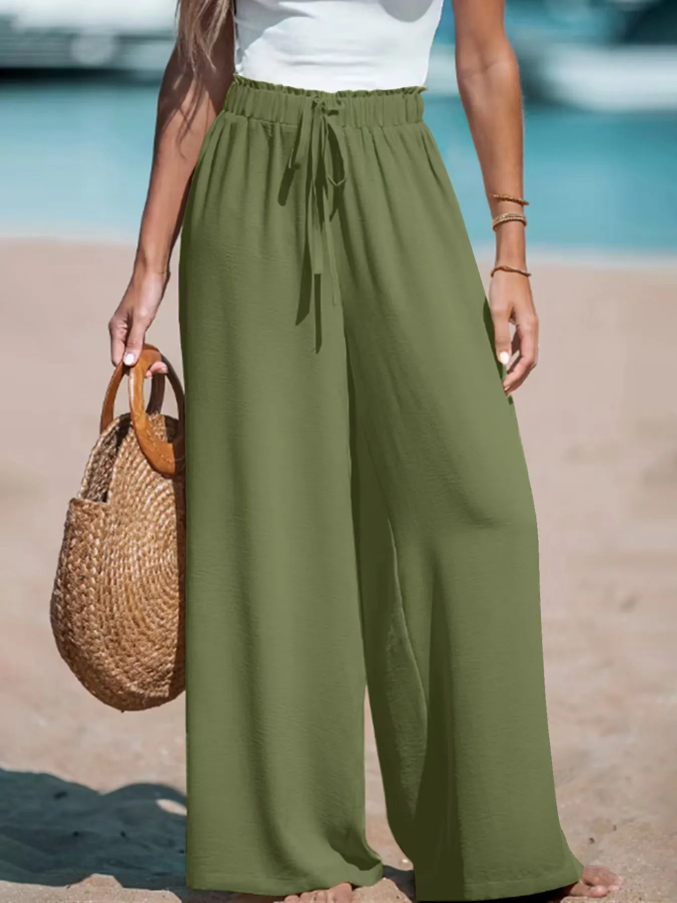 Women's Four Seasons Pants   Casual Comfortable  Wide Leg Loose Casual Fashion Pants display picture 5