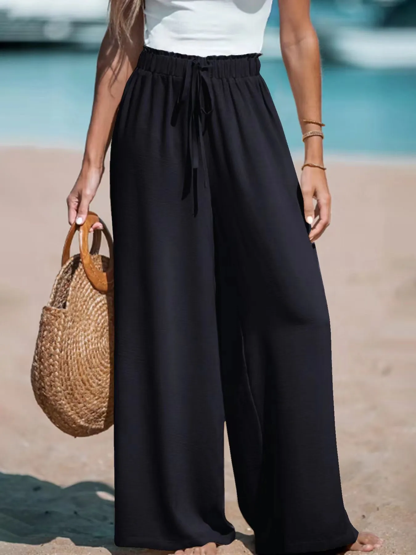 Women's Four Seasons Pants   Casual Comfortable  Wide Leg Loose Casual Fashion Pants display picture 6