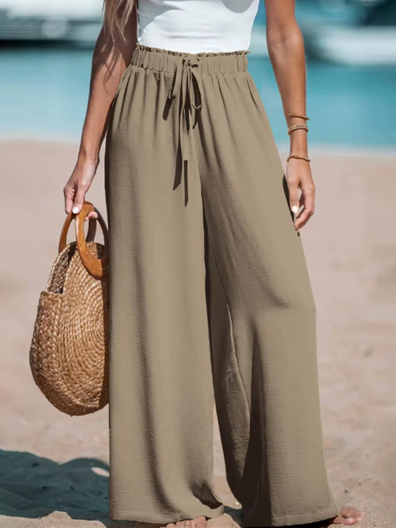 Women's Four Seasons Pants   Casual Comfortable  Wide Leg Loose Casual Fashion Pants display picture 7