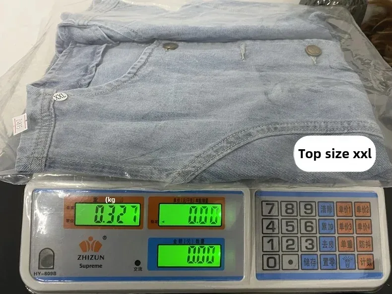 Fashion Temperament New Button Sleeveless Vest Wide-leg Jeans Denim Suit  In Stock display picture 3