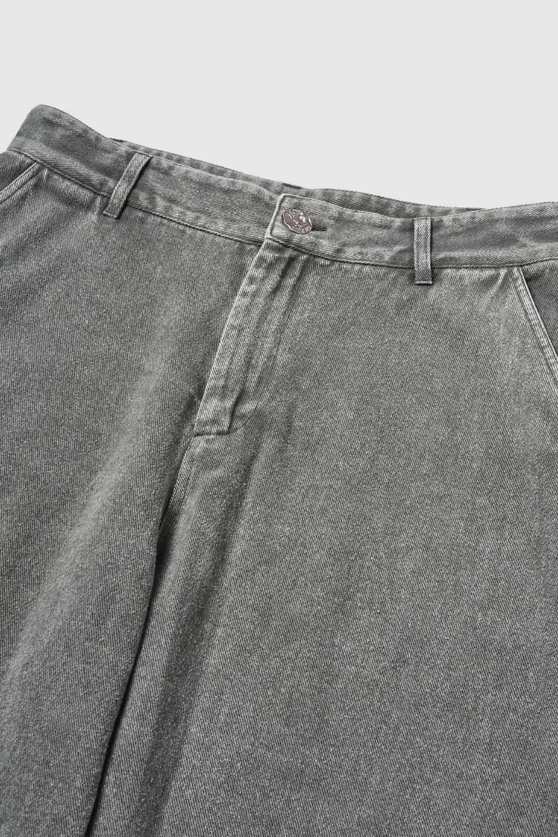 Inf Men's Wear | Washed And Distressed Denim Pants  Autumn And Winter New American Trendy Brand Washed Loose Floor Mopping Pants display picture 6