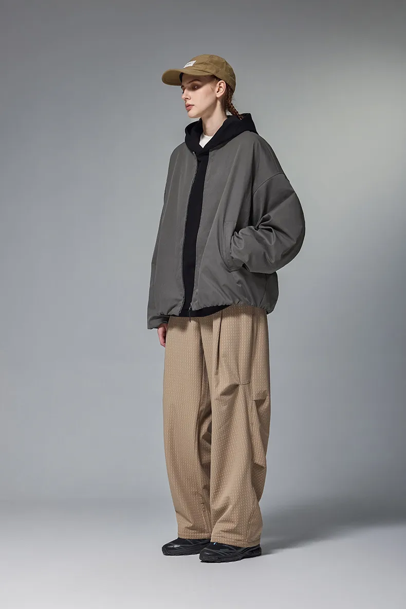INF Men's | American Retro Casual Flying Jacket  Autumn And Winter New Collarless Baseball Suit Cardigan Jacket display picture 3