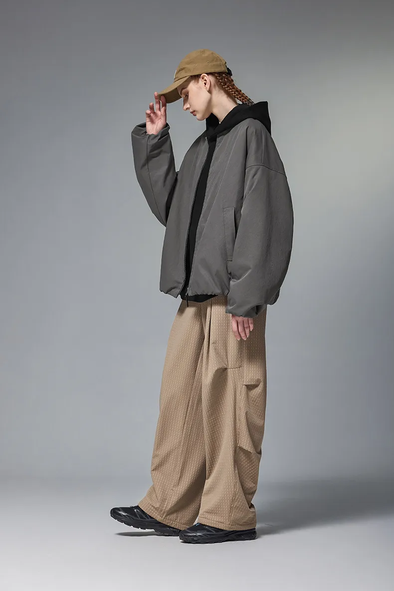 INF Men's | American Retro Casual Flying Jacket  Autumn And Winter New Collarless Baseball Suit Cardigan Jacket display picture 4