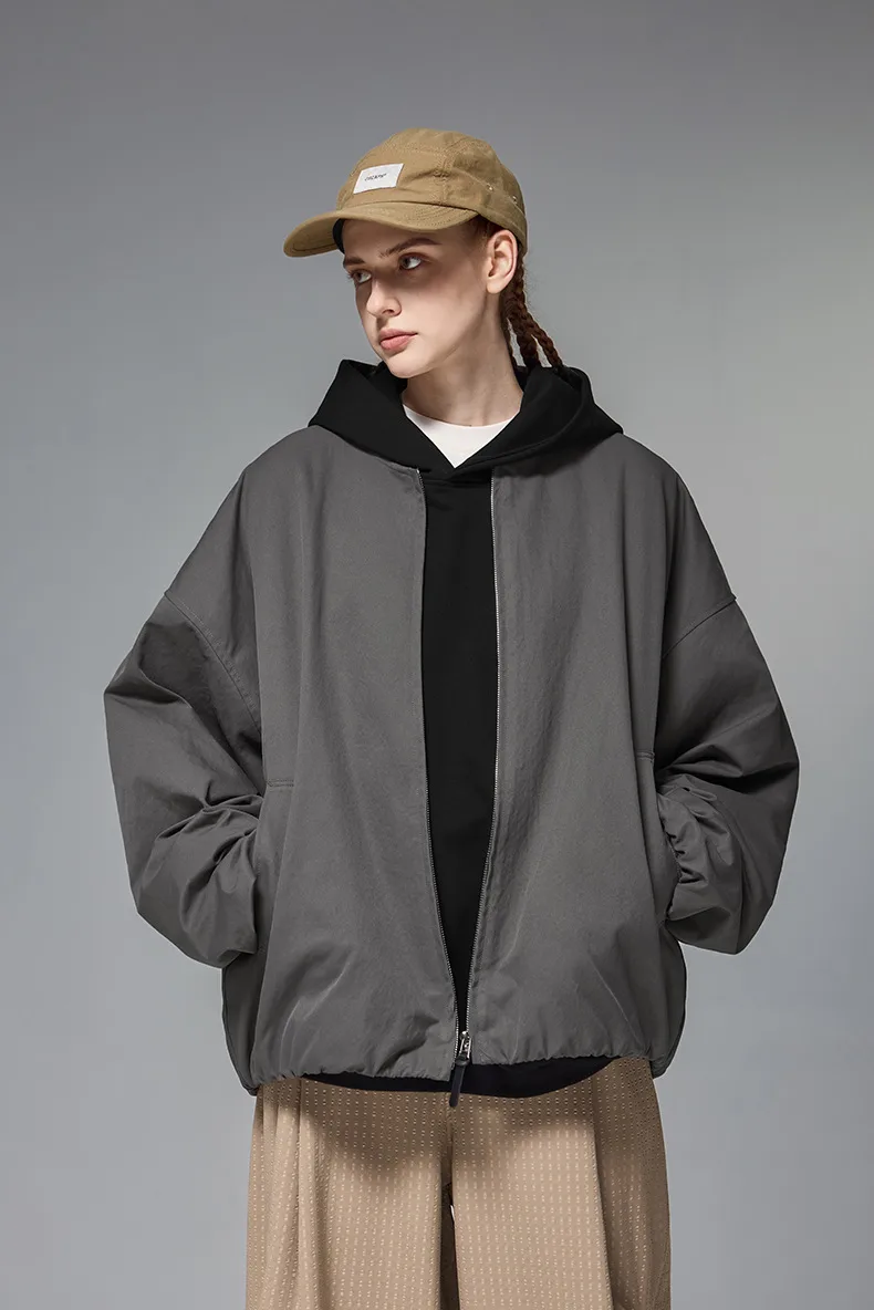 INF Men's | American Retro Casual Flying Jacket  Autumn And Winter New Collarless Baseball Suit Cardigan Jacket display picture 5