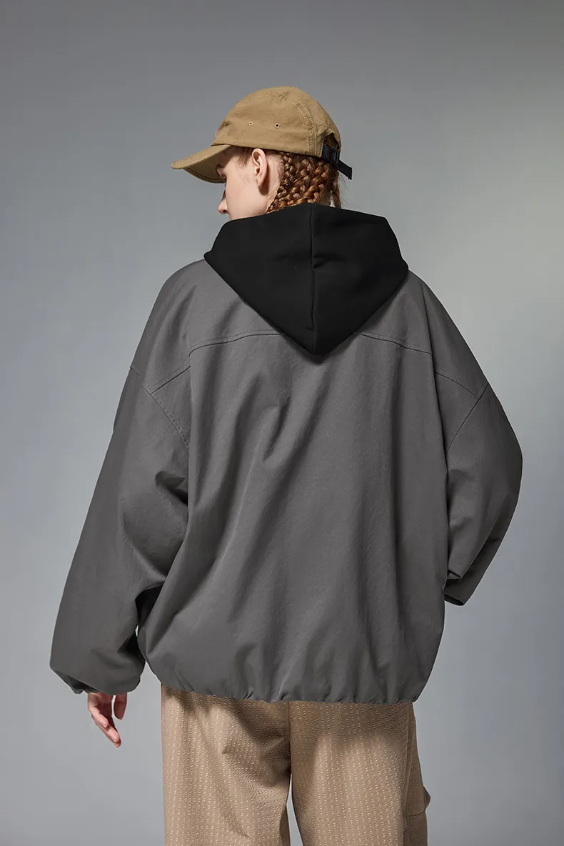 INF Men's | American Retro Casual Flying Jacket  Autumn And Winter New Collarless Baseball Suit Cardigan Jacket display picture 7