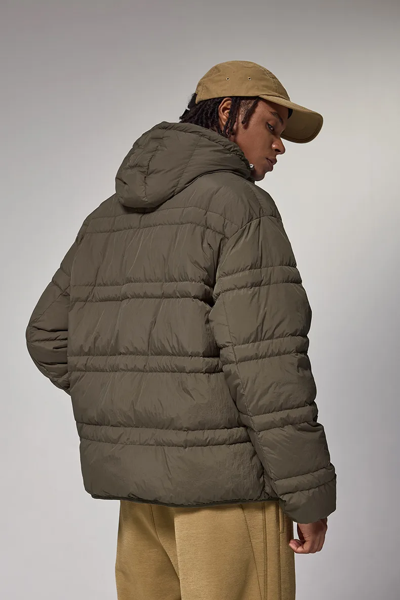 INF Men's | 3M Water-repellent Removable Down  Fall/Winter New Street Tide Warm Loose Jacket Coat Men display picture 10