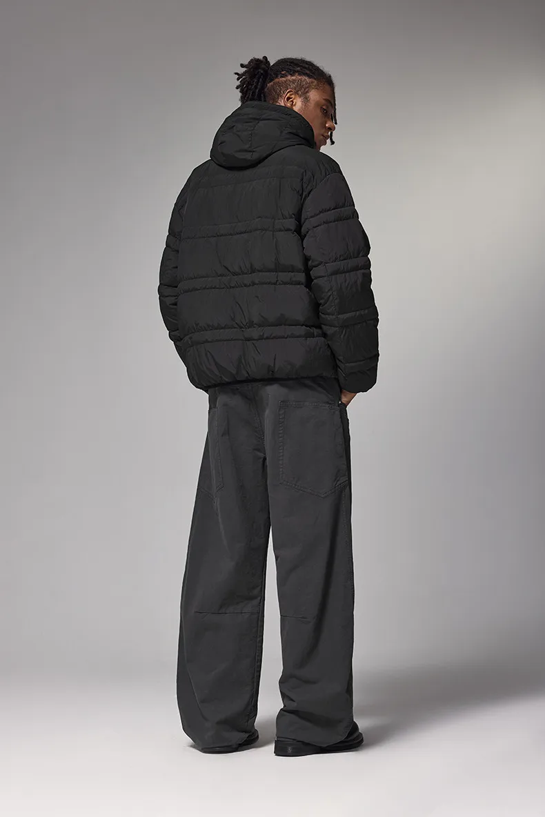 INF Men's | 3M Water-repellent Removable Down  Fall/Winter New Street Tide Warm Loose Jacket Coat Men display picture 13