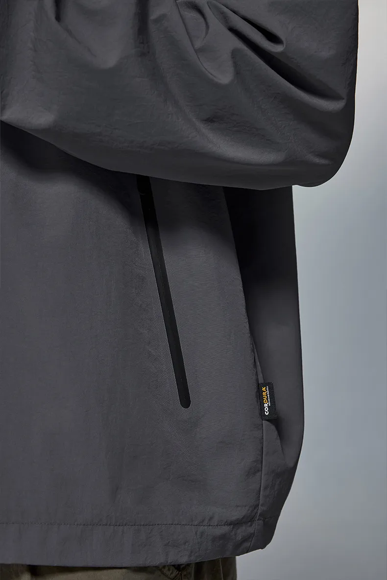 Inf Men's Wear | Cordura ® Jacket  Autumn And Winter Trendy Brand Plastic Pocket Waterproof Zipper Hooded Jacket display picture 5