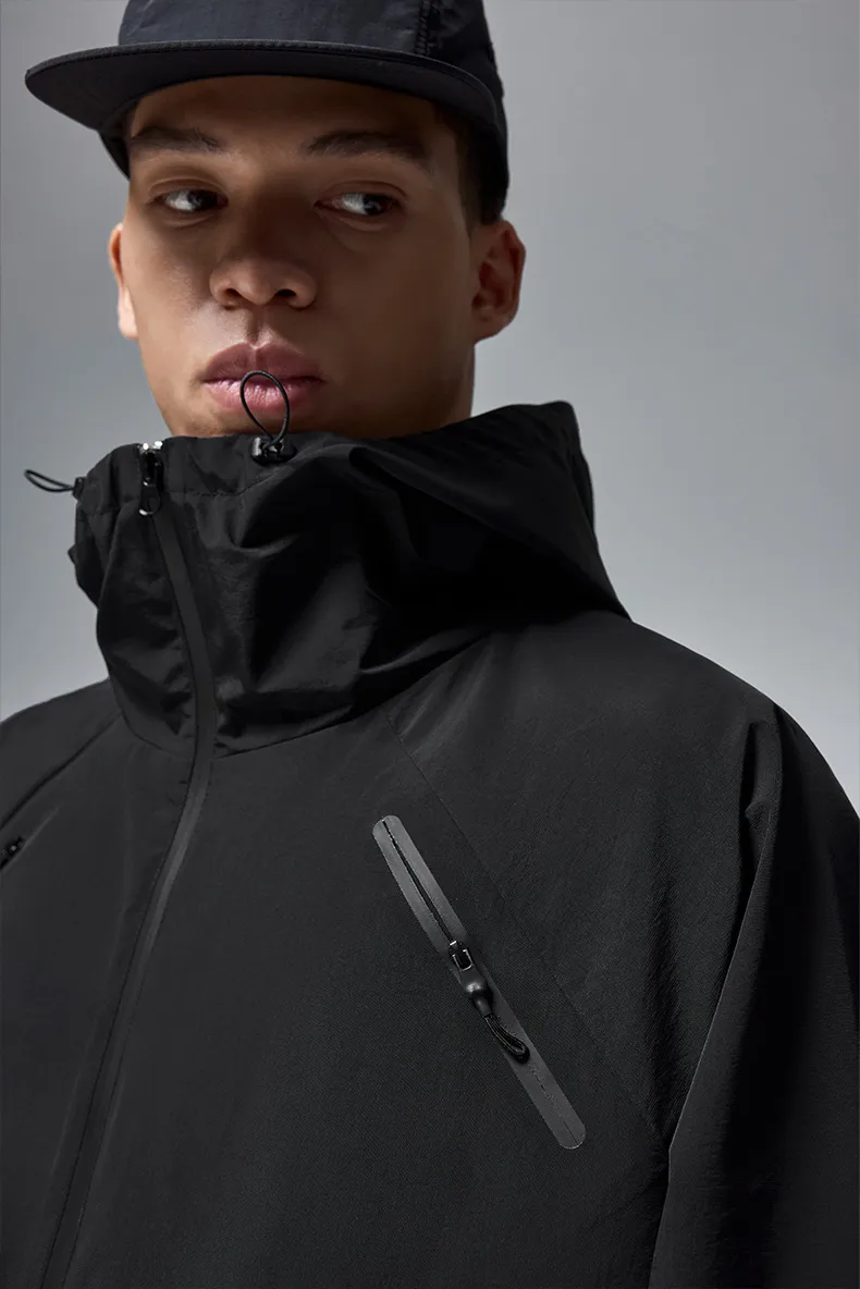 Inf Men's Wear | Cordura ® Jacket  Autumn And Winter Trendy Brand Plastic Pocket Waterproof Zipper Hooded Jacket display picture 7