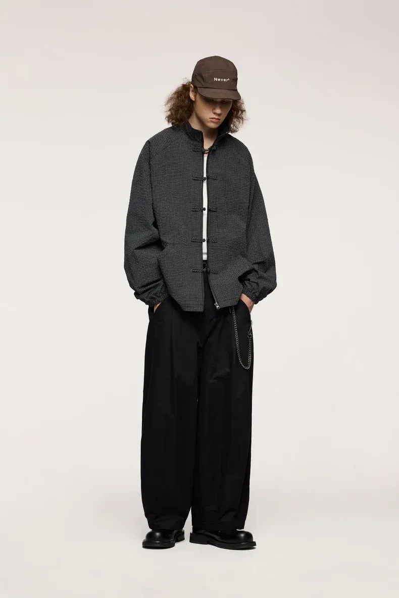ABS Men's | Thick Dense Twill Deep Pleated Wide Leg Pants  Autumn And Winter New Fashion Brand Overalls New Casual Pants display picture 8