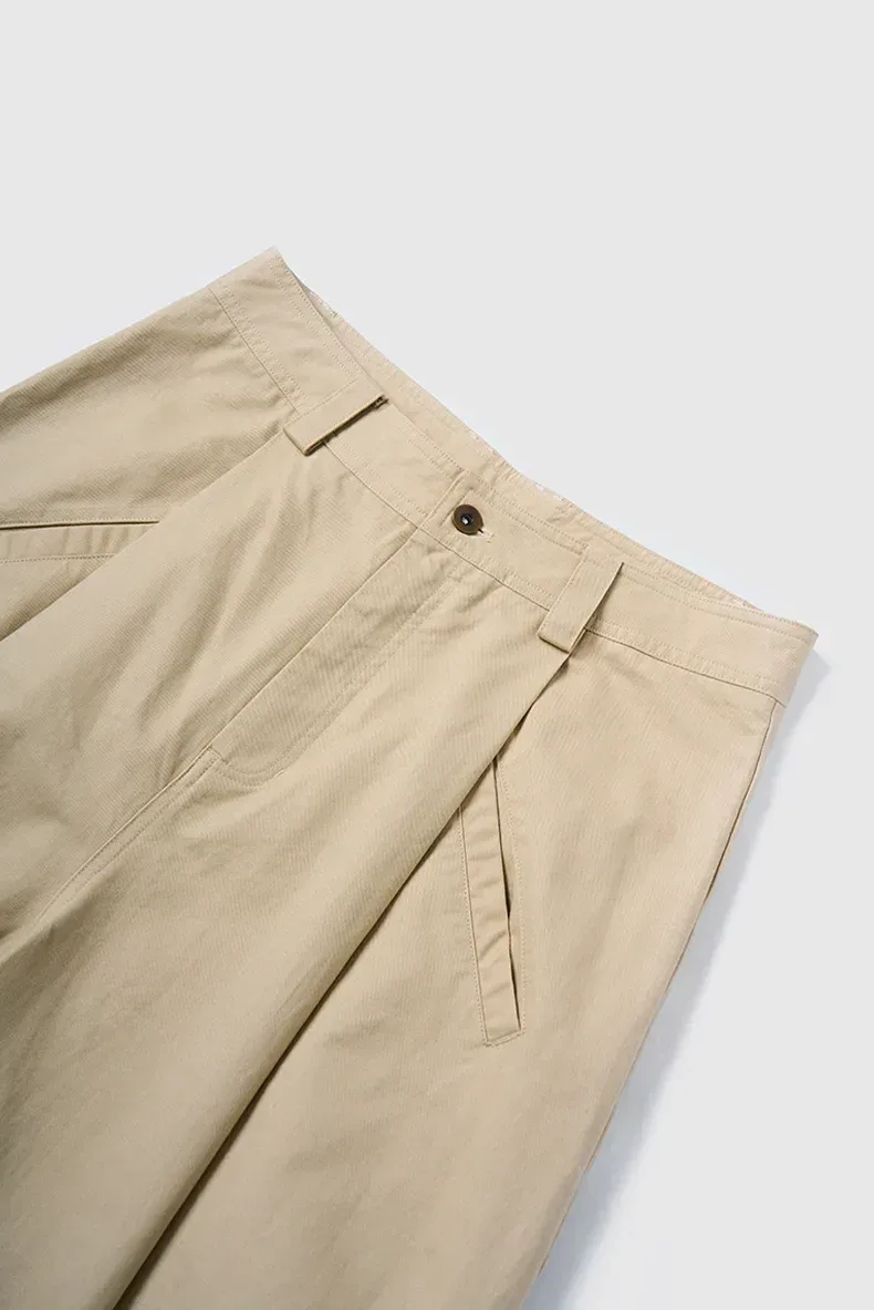 ABS Men's | Thick Dense Twill Deep Pleated Wide Leg Pants  Autumn And Winter New Fashion Brand Overalls New Casual Pants display picture 12