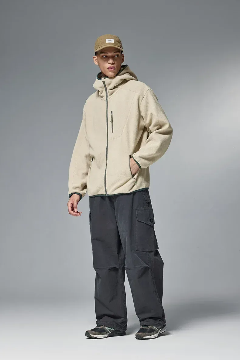 ABS Men's Clothing | Constant Temperature Polar Fleece High Collar Sweater  Autumn And Winter New Fashion Brand Outdoor Sports Warm Jacket display picture 10
