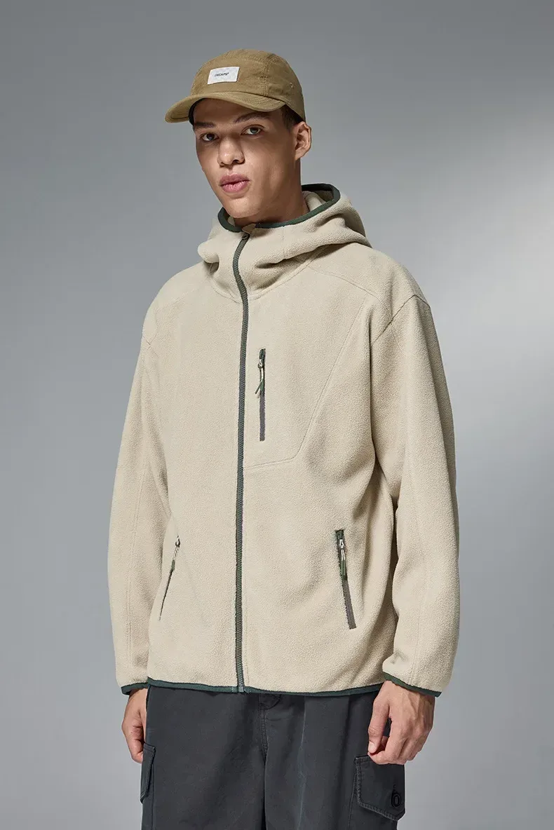 ABS Men's Clothing | Constant Temperature Polar Fleece High Collar Sweater  Autumn And Winter New Fashion Brand Outdoor Sports Warm Jacket display picture 11