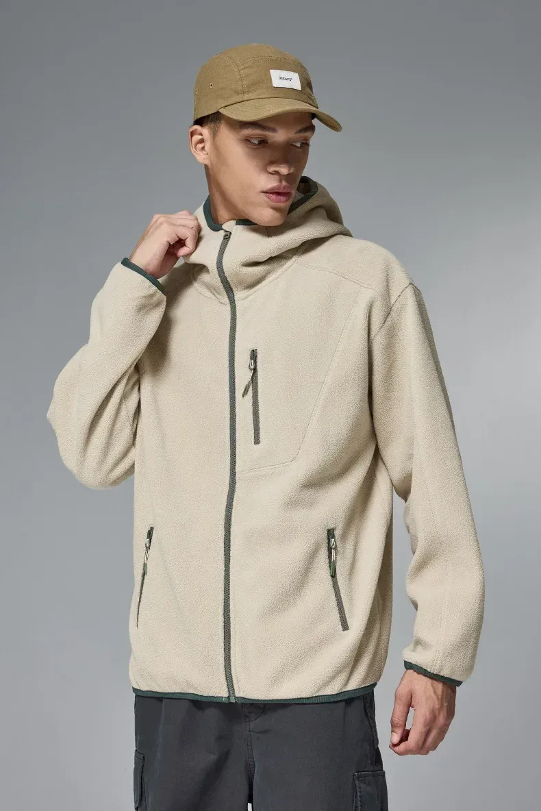 ABS Men's Clothing | Constant Temperature Polar Fleece High Collar Sweater  Autumn And Winter New Fashion Brand Outdoor Sports Warm Jacket display picture 12