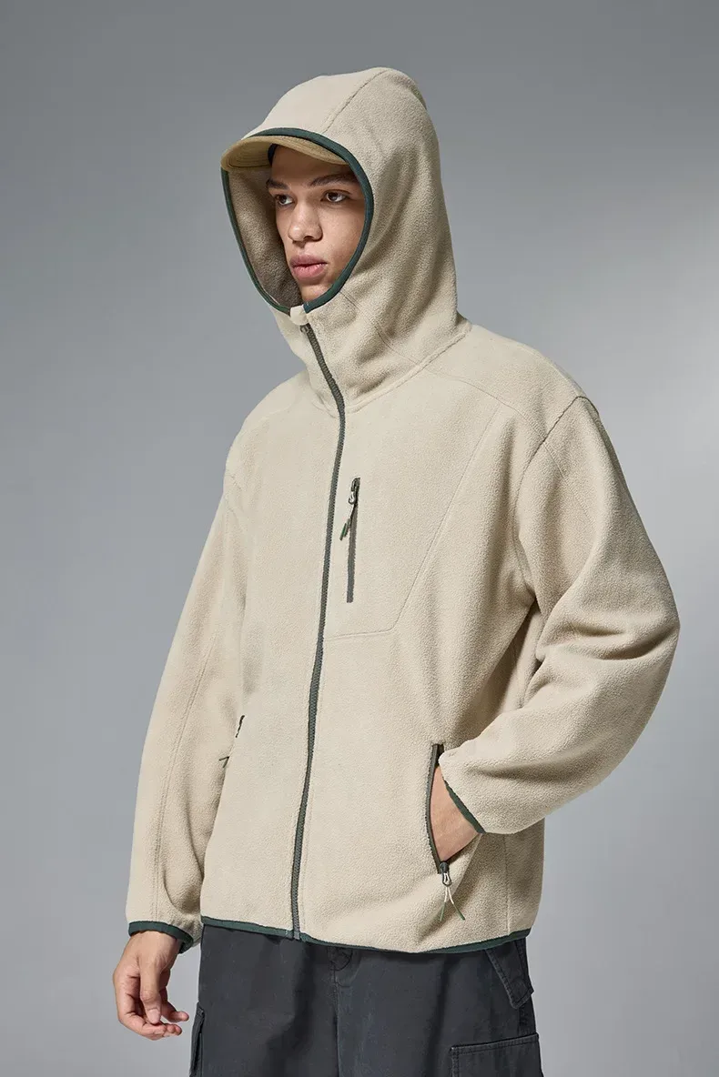 ABS Men's Clothing | Constant Temperature Polar Fleece High Collar Sweater  Autumn And Winter New Fashion Brand Outdoor Sports Warm Jacket display picture 13