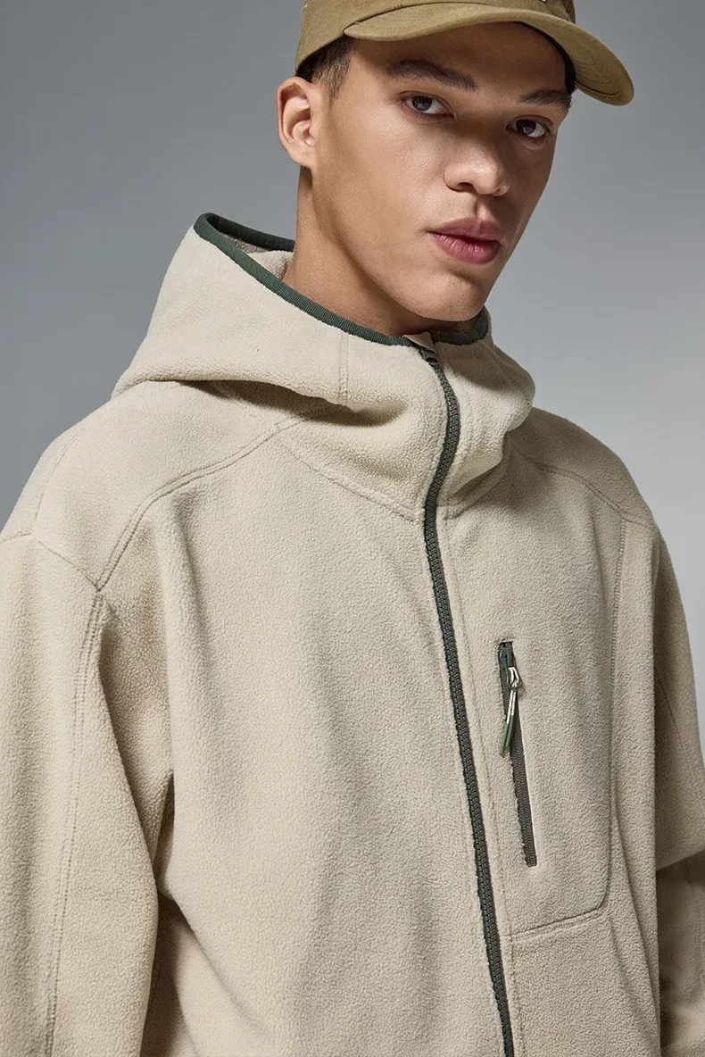 ABS Men's Clothing | Constant Temperature Polar Fleece High Collar Sweater  Autumn And Winter New Fashion Brand Outdoor Sports Warm Jacket display picture 15