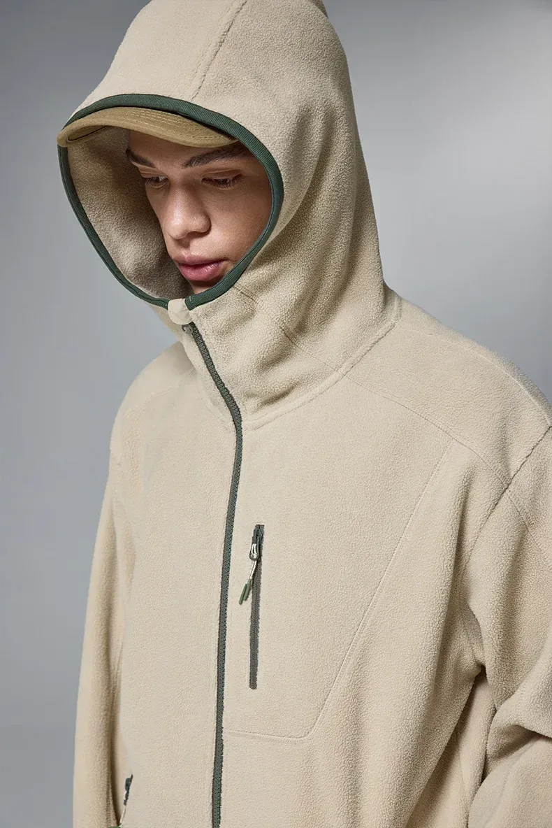 ABS Men's Clothing | Constant Temperature Polar Fleece High Collar Sweater  Autumn And Winter New Fashion Brand Outdoor Sports Warm Jacket display picture 16
