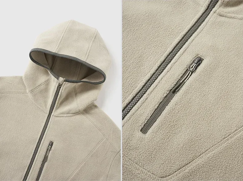 ABS Men's Clothing | Constant Temperature Polar Fleece High Collar Sweater  Autumn And Winter New Fashion Brand Outdoor Sports Warm Jacket display picture 21